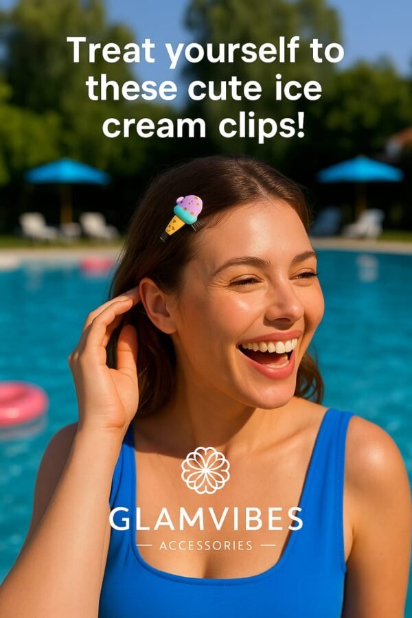 10-Piece Ice Cream Hair Clip Set – Sweet Summer Vibes for Your Hair! - Image 3