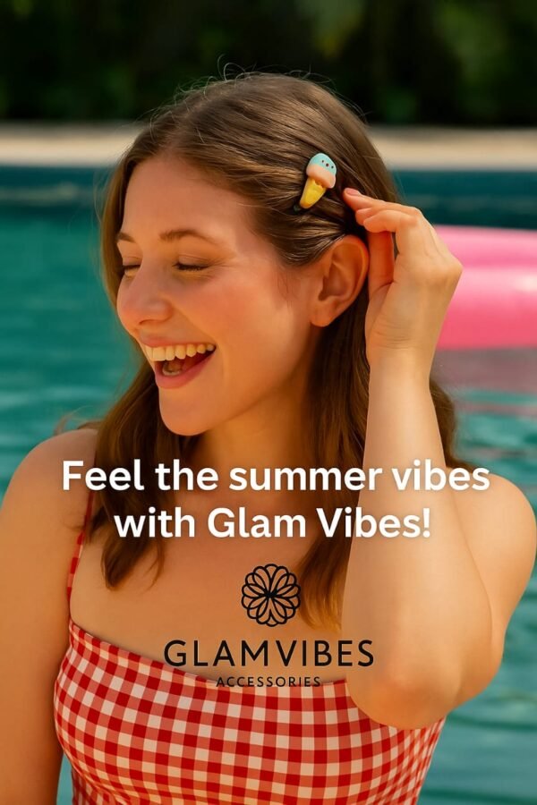 10-Piece Ice Cream Hair Clip Set – Sweet Summer Vibes for Your Hair! - Image 4
